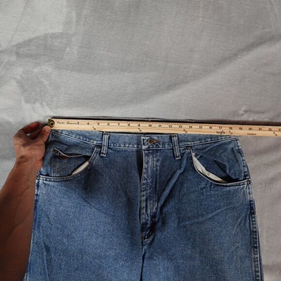 Wrangler 20X Denim Jeans Mens 38x33 (Measured) Straight Fit 22MWXVM - Picture 8 of 11